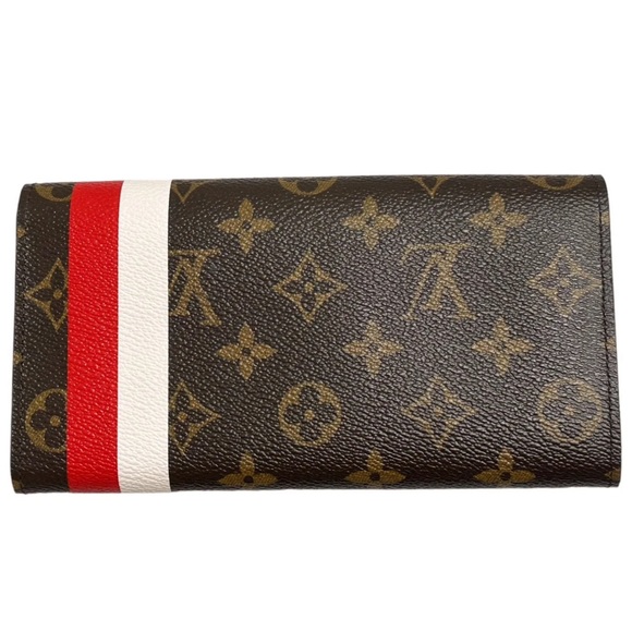 Louis Vuitton Bifold Long Wallet Brown Monogram M60034 Portefeuille Sarah - Picture 4 of 8